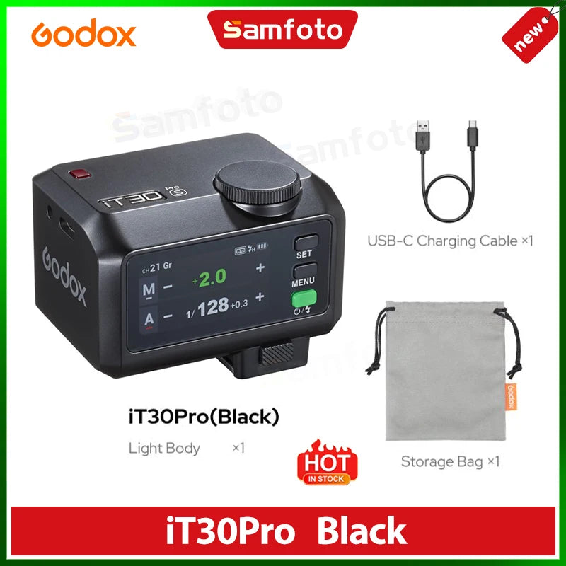 Godox iT30Pro iT30 Pro C/N/S/F/O 2.8" Touchscreen Pocket Flash TTL Auto-Exposure 2.4G Wireless on Camera Flash