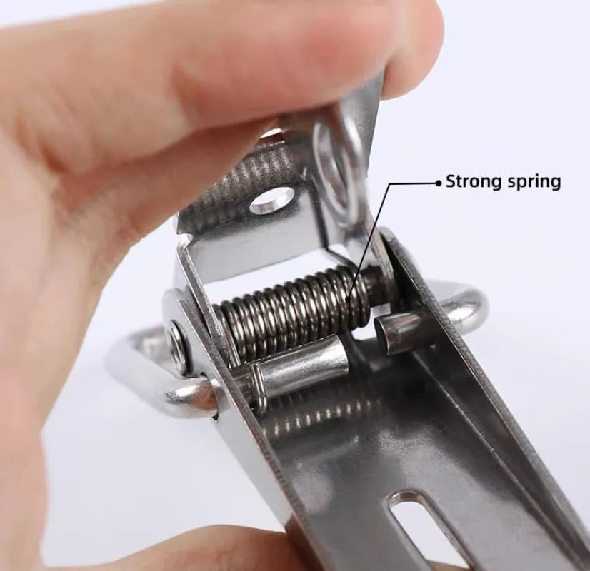 90° Duck-mouth Buckle Lock, Wooden Boxes, Hardware Closure Hasps, Snap Lock Clamp Quick Release Latch for Suitcase Drawers Cabinet