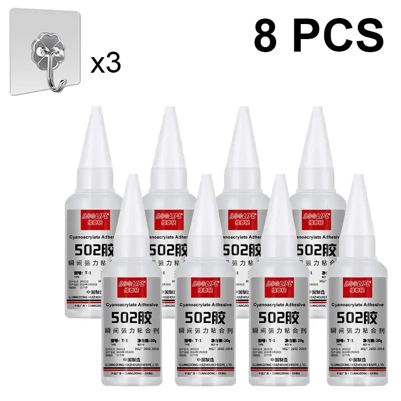 10pcs Super Adhesive 502 Transparent Adhesive, suitable for DIY toys, handicrafts, shoes, paper, wood, plastic, and everyday quick repairs