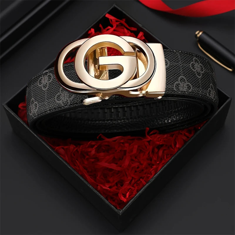 Youth Belt, Brand Belt, Men's Belt, High Quality Men's Luxury Belt, Male Buckle, Metal Automatic Buckle