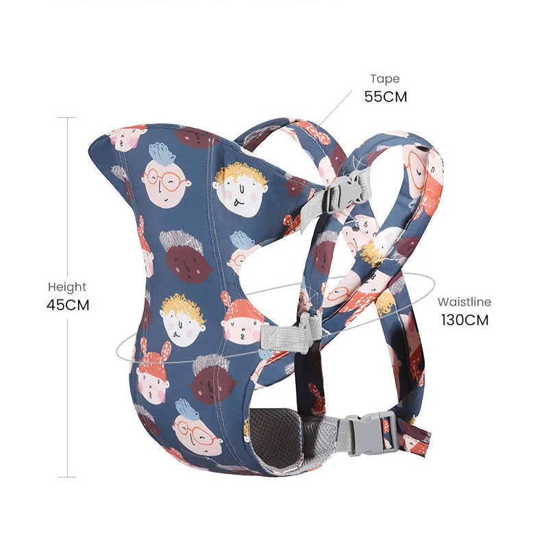 Baby Carrier, Front Carry, Horizontal Waist Stool, Adjustable Ergonomic Newborn Carriers, Multi-Functional Breathable Babies Items