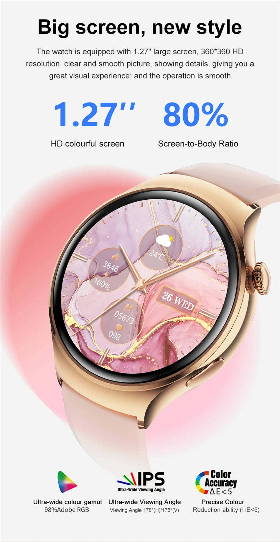 New GPS NFC Bluetooth Call Smartwatch, Women Watch, 4 mini Sports Track, Heart Rate Oximetry Monitoring Health Smartwatch For Woman
