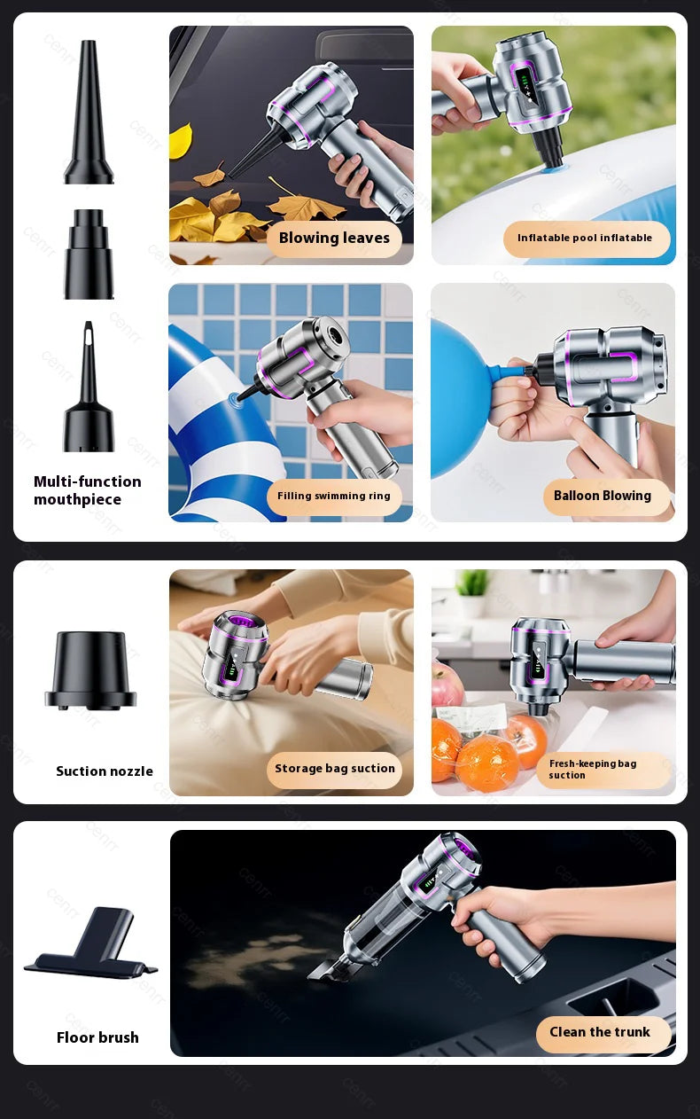 NEW Car Vacuum Cleaner, 998000PA Mini Cordless Powerful Portable Car Vacuum Cleaner for Home, Handheld Blower Car Cleaner