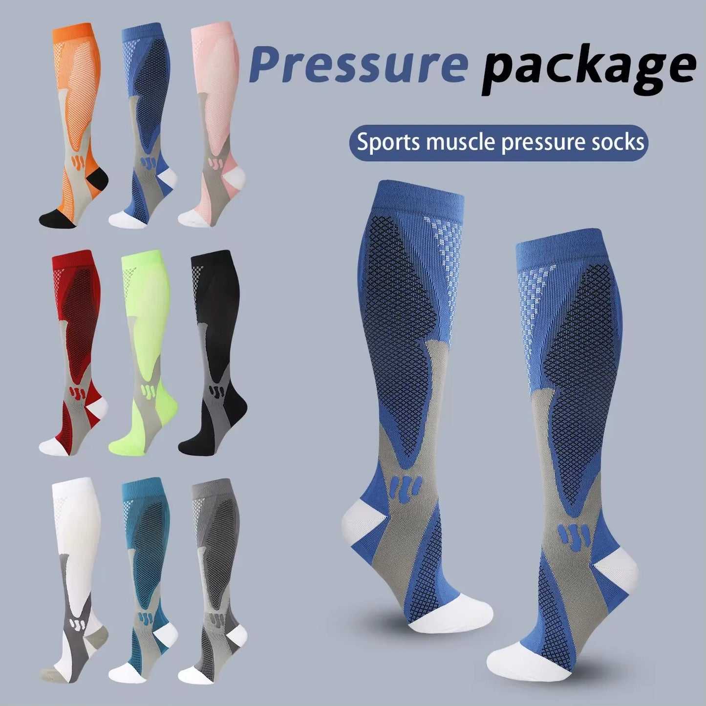 1Pair, Compression Socks, Sport Socks, Medical Nursing Stockings, Prevent Varicose Veins Socks, Pregnancy Nursing Athletic Soccer SOX