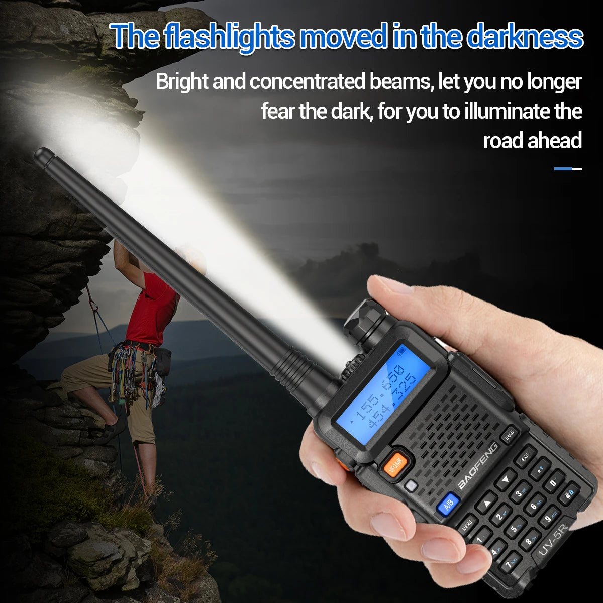 Walkie Talkie, UV 5R 5W 8W Dual Band Ham Two Way Radio, Vhf Uhf FM Radio, Handheld Transceiver, Hunting 16KM, BAOFENG