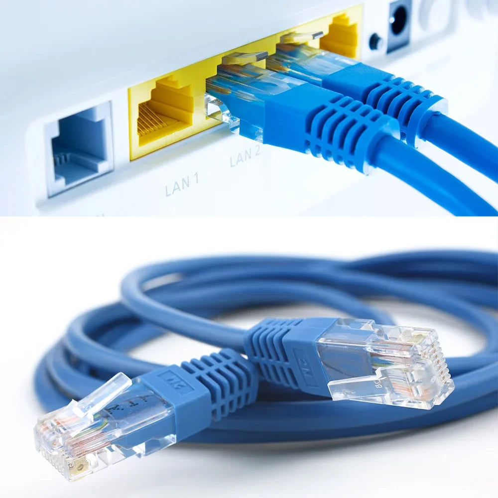 1-50Pcs, RJ45 CAT6 CAT5e Pass Through Connectors, Crystal End Gold-Plated 8P8C Crimp UTP Standard Ethernet Network Modular Plug