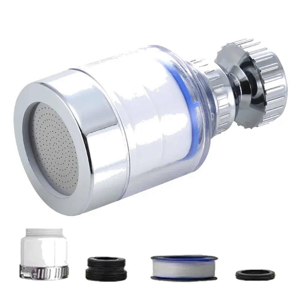 Faucet Filter Elements Water Purifier Filter, Remove Chlorine Heavy Metal Faucet Adapter, PP Cotton Filtration for Kitchen Bathroom