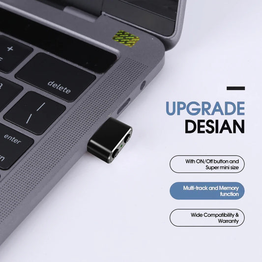 Mini Automatic Mouse Jiggler Mover Undetectable USB Automatic Move Cursor Plug and Play with ON/OFF Indicator Light for Computer
