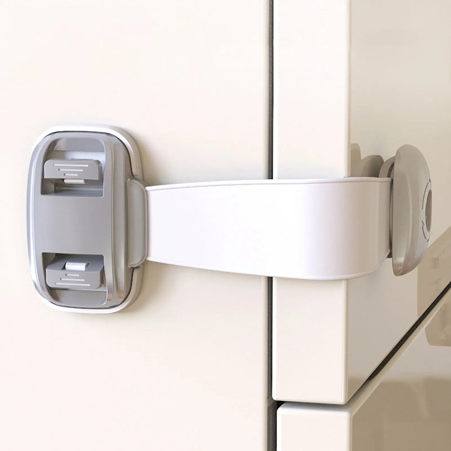 Refrigerator Door Lock, Child Kids Proof Safety Cabinet Locks, Straps, Safe Quick Baby Proofing Latches for Drawers Freezer