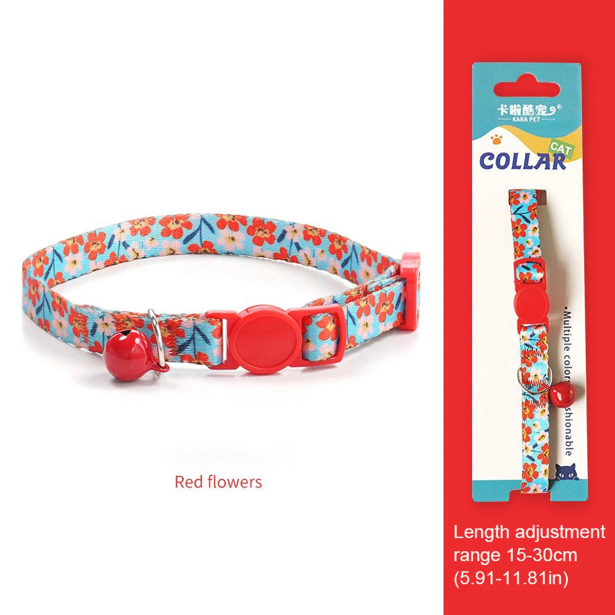 Cute Cat Weaving Necklace with Small Bell Design, Anti-Suffocation Cat Collar Adjustable 15-30cm Comfortable Soft nylon material
