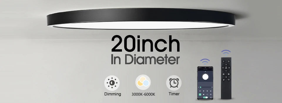 Square Led ceiling lamp, bedroom lighting, Neutral white, cold white, warm white, 48W 36W 24W 18W led ceiling light room, MARPOU