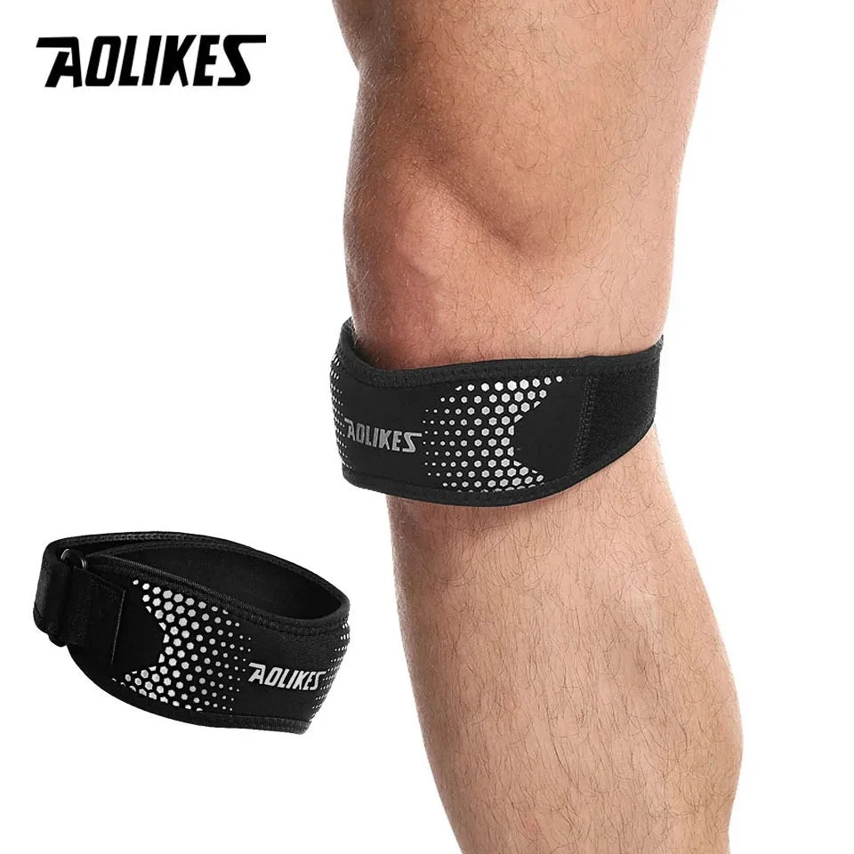1Pcs, Patella Tendon Knee Straps, Knee Brace Knee Support Patellar Stabilizer for Running Hiking Tennis Jumping Arthritis, AOLIKES
