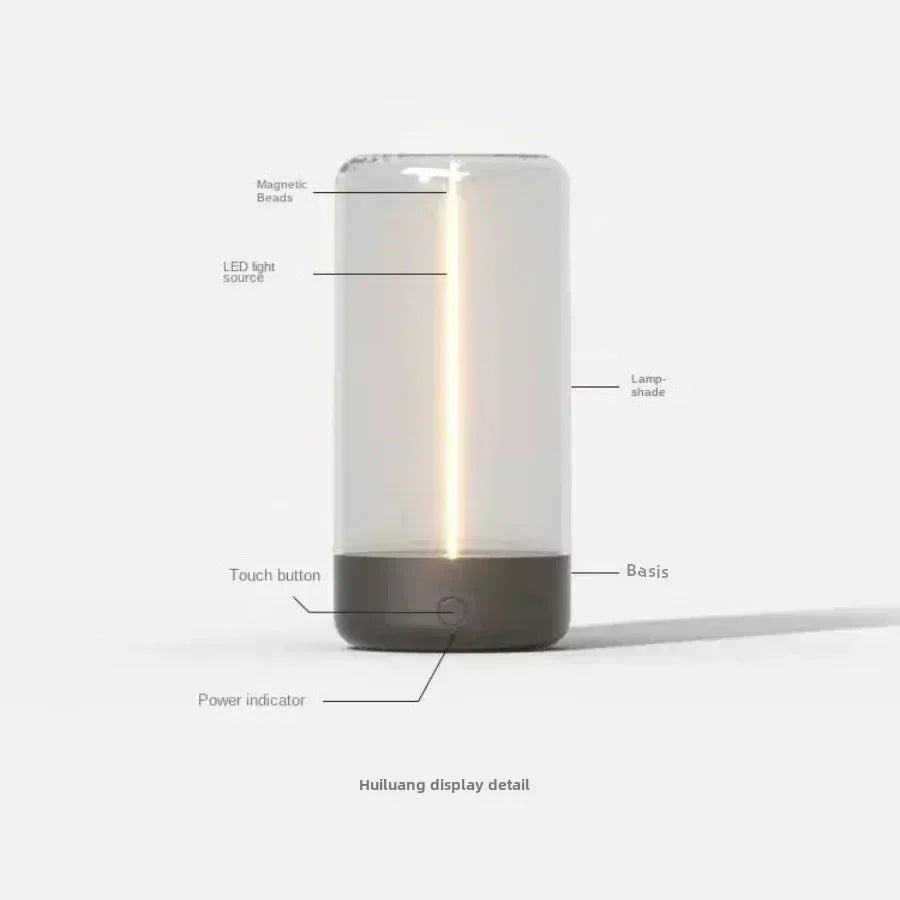 Portable quantum wire ambient magnetic light, Type-C charging, eye protection function, bedroom, study, camping, Christmas gift