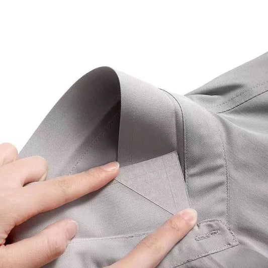 Anti Curl Collar Stays Avoid Roll Polo Shirts Shaping Patch Adhesive Stand Collar Shaper Sticker Prevent Deformation Fixed Pads