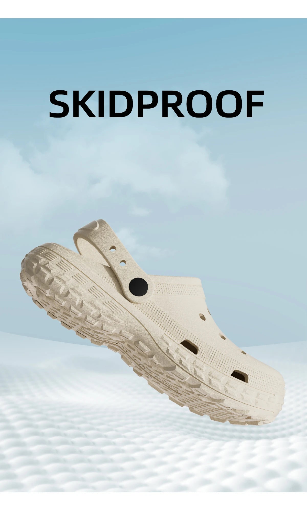 EVA Unisex Hole Shoes, Beach Thick Bottom Outdoor Slippers, Comfortable Breathable Indoor Slippers