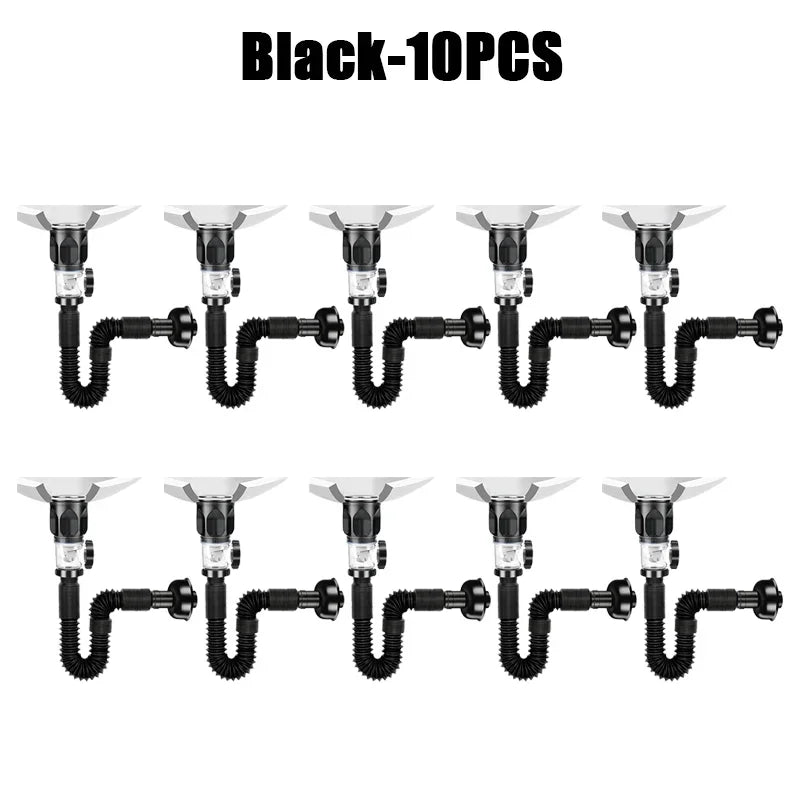 Universal Bathroom Washbasin Anti Blockage Drain Pipe Flexible Stretchable Deodorant Strainer Pipeline Accessories