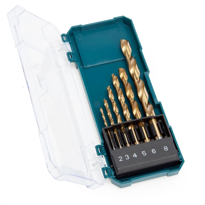 Makita D-72833 D-72861 Metal/Wood Drill Bit Set, HSS-Tin Twist Drill Various Size Multifunctional Tool Accessories