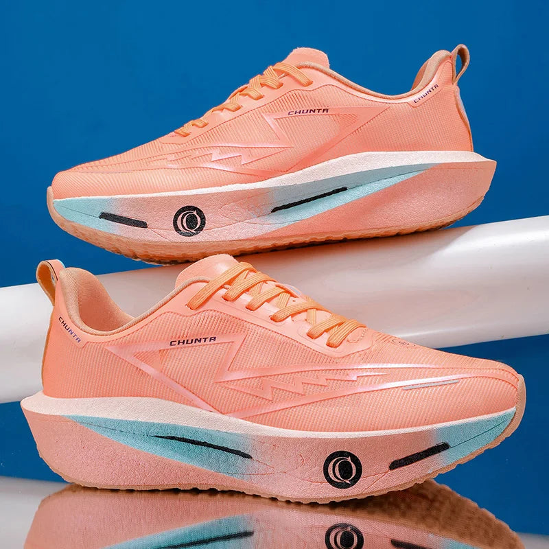 Men's Fashionable Casual and Comfortable Sports Running Shoes, Breathable Fabric Upper, Non-Slip and Wear-Resistant Cushioning Soles, Round-Toe Lace-Up Casual Running Shoes, Suitable for All Seasons