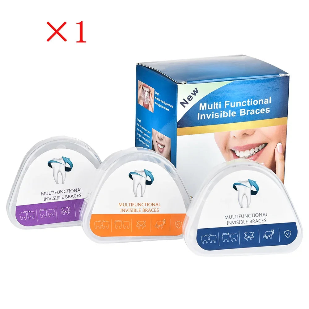 Dental Accessories, 3 Stages Dental Braces, Teeth Trainer, Alignment Mouthpiece, Tooth Orthodontic Brace Straightener For Adults