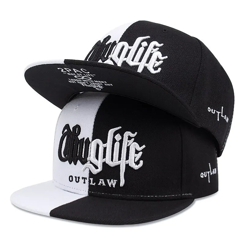 1 Pcs, Fashion Fastball CAP, Thuglife Embroidery Hiphop Baseball Cap, Snapback Hat, Adult Outdoor Casual Sun, Casual Bone Adjustable