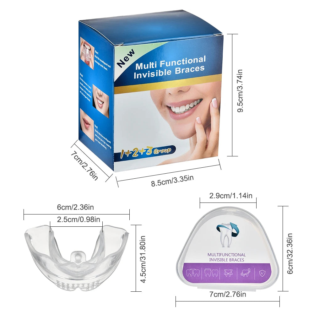 Dental Accessories, 3 Stages Dental Braces, Teeth Trainer, Alignment Mouthpiece, Tooth Orthodontic Brace Straightener For Adults