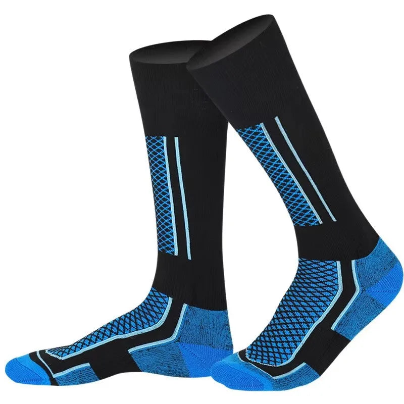 1Pair Winter Warm Thickening Ski Stockings Hiking Socks For Women Men Children Outdoor Anti-Cold High Sports Stockings