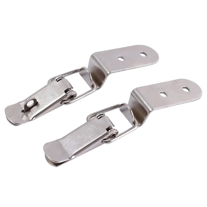 90° Duck-mouth Buckle Lock, Wooden Boxes, Hardware Closure Hasps, Snap Lock Clamp Quick Release Latch for Suitcase Drawers Cabinet