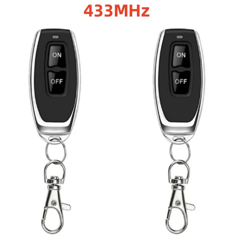 Wireless 433/315MHz RF Remote Control Copy Code 2 Buttons for Garage Door Gate Opener, Home Automation, Car Alarm