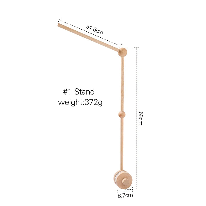 Newborn Baby Rattles Toys, 0-12 Months Soft Felt Whale Bed Bell Infant Mobile Crib Hanging Musical Carousel Toy, Boys Girls Gift