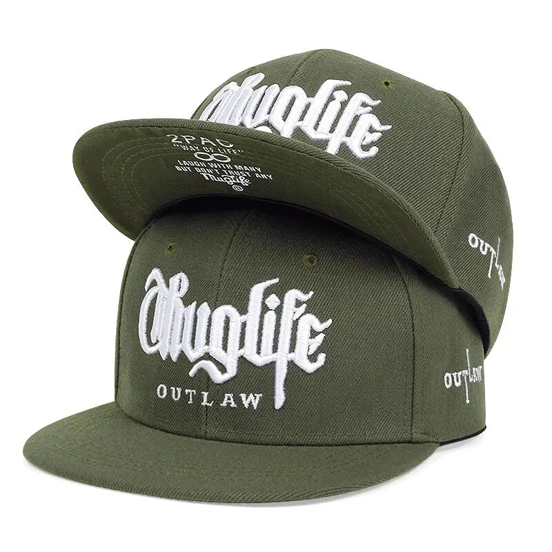 1 Pcs, Fashion Fastball CAP, Thuglife Embroidery Hiphop Baseball Cap, Snapback Hat, Adult Outdoor Casual Sun, Casual Bone Adjustable