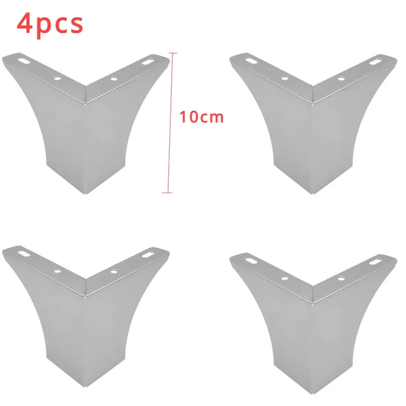 4Pcs, Pack Furniture Legs, Furniture Feet Metal, Sofa Legs Replacement, Coffee Table - Cupboard Cabinet - TV Stand Feet