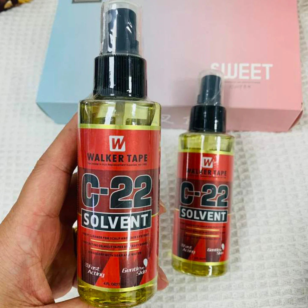 C-22/bottle Solvent Spray Remover for Lace Wigs Toupee, Adhesive Removers, Wig Glue Remover for Tape Hair Extensions