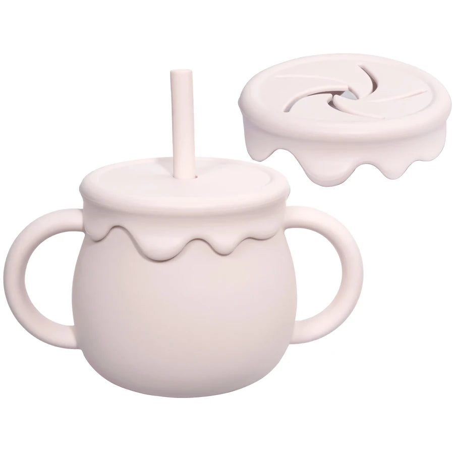 Baby Feeding Food Storage Box, Snack Cup, Portable Drinking Cup, Infant Dual-Purpose Sippy Cup, Cover Band, Newborn Accessories