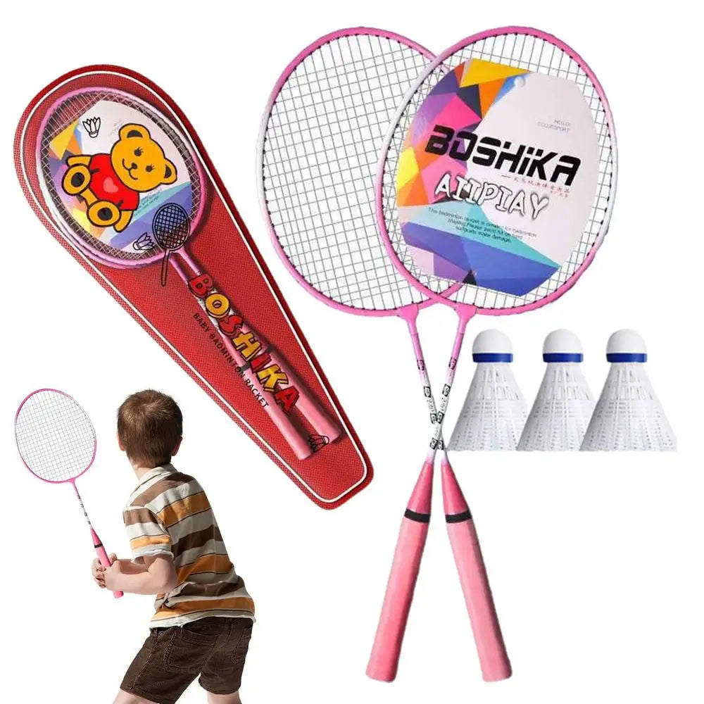Badminton Rackets Set, 2Pcs, Professional Portable Badminton Rackets With Carrying Bag And 3 Badminton Balls, Team Sports Equipment