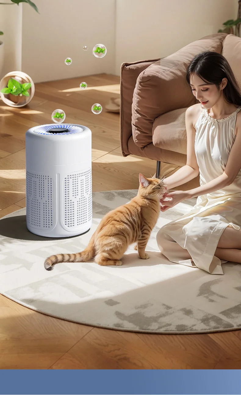 Mini Desktop Air Purifier, HEPA Filter With Negative Ion Technology Eliminates Formaldehyde Odors Smoke And Dust Particles, Xiaomi
