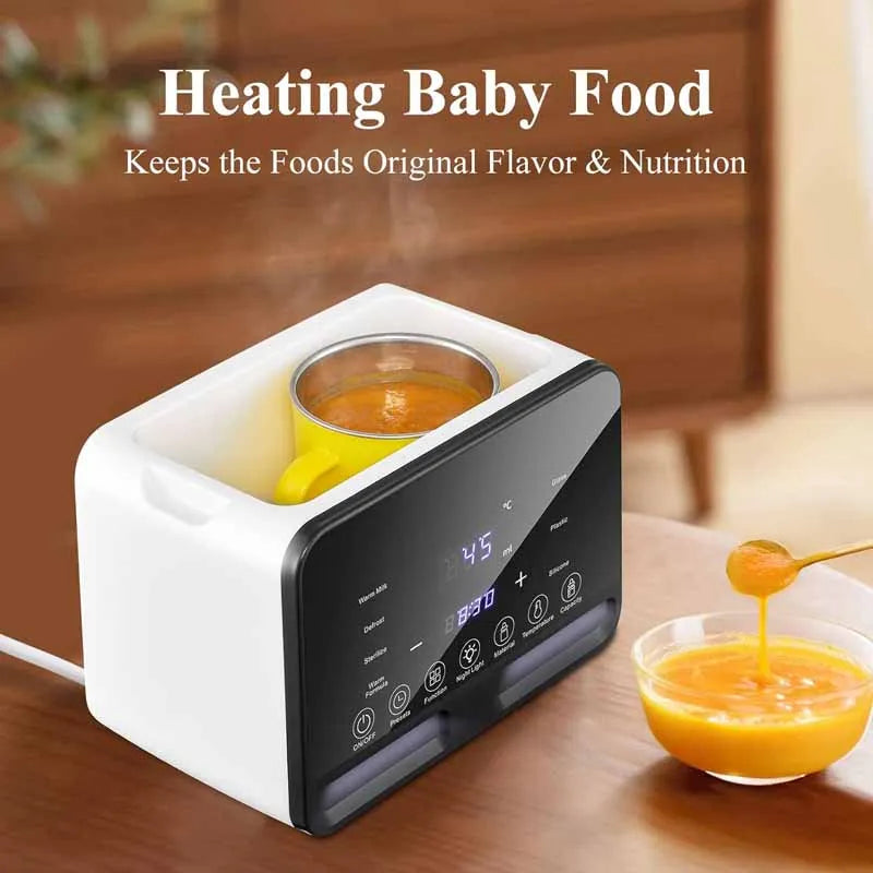 Baby Bottle Warmer Sterilizer, Multifunction Fast Milk Bottle Warmers with Timer Accurate Temperature Control, Newborn Accessories