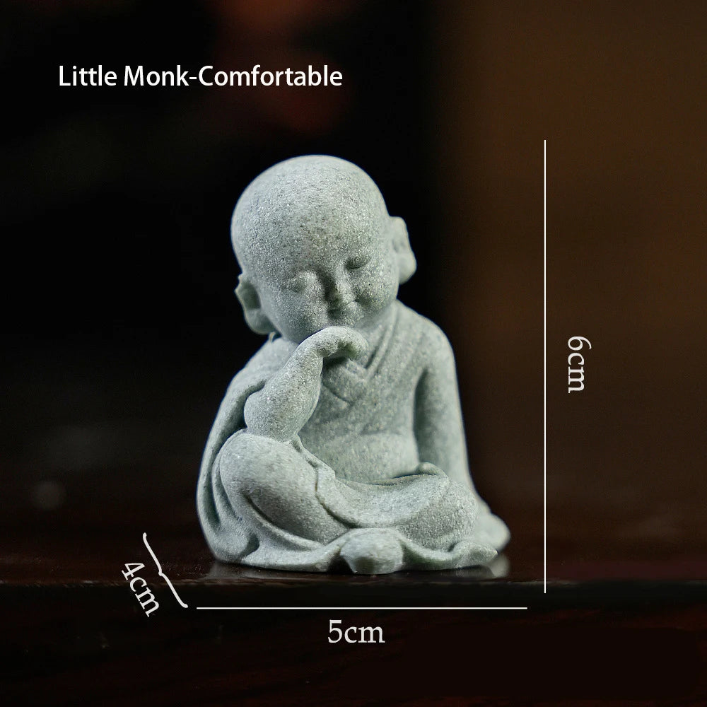Buddha Statue, Fish Tank Decoration, Mini Buddhism Figurine Desk Topper, Tablescape Decor, Home Zen Statue