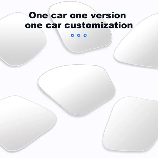 SEAMETAL 2pcs Car Rearview Mirrors 360 Degree Adjustable Blind Spot Mirror HD Frameless Wide-angle Rearview Auxiliary Mirrors