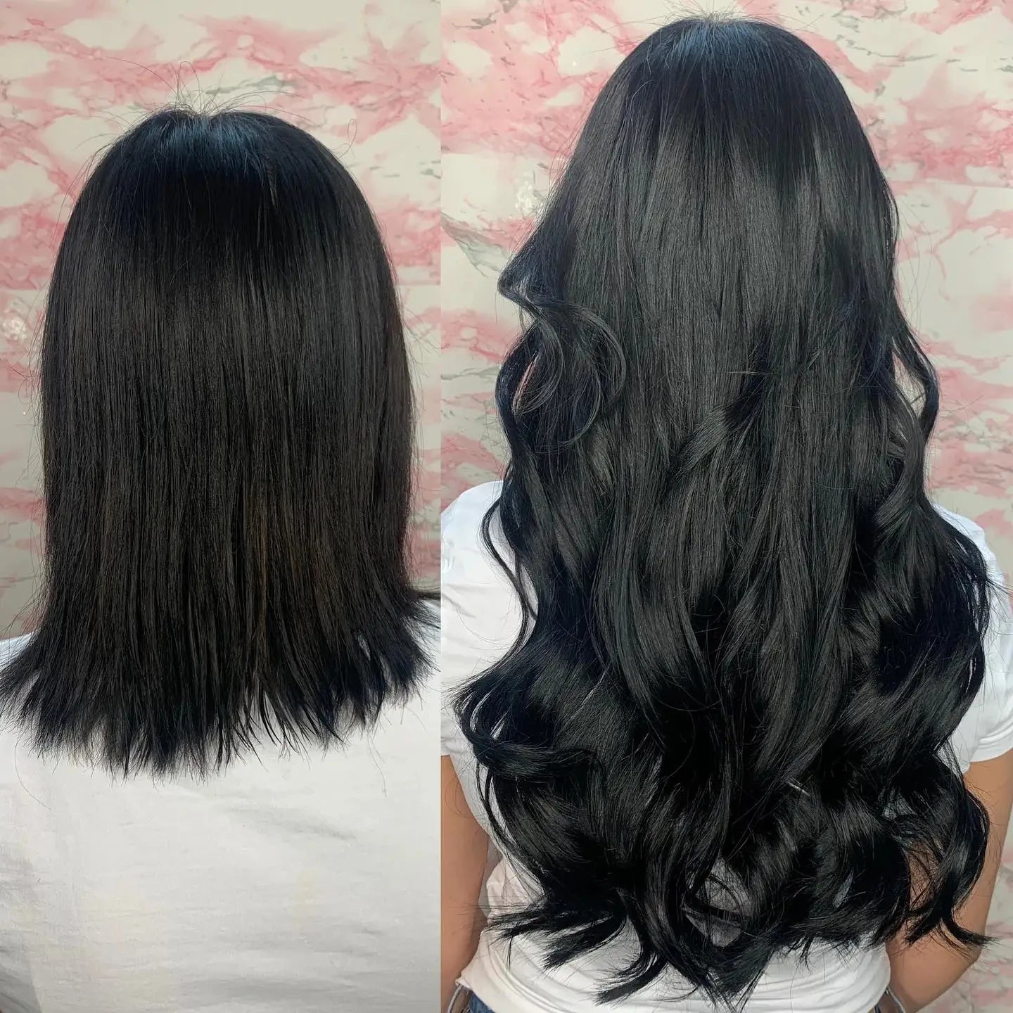 Clip In Hair Extensions, Human Hair Brazilian Straight Clip In Natural Black Color, Clip-In Remy Hair 20 22 24 26 Inch 4# Women