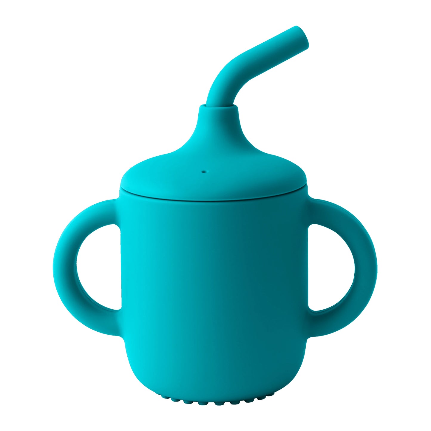 Color Kids 1Pcs Baby Learning Drinking Cup Portable Straw Detailed Comfortable Grip Silicone Double Ear Kids Sippy Cup Baby Stuff