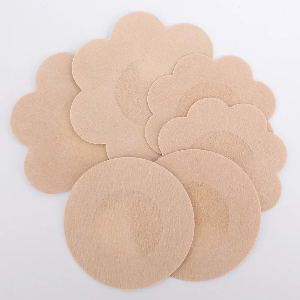 10-200Pcs, Nipple Cover Stickers, Women Breast Lift Tape Pasties, Invisible Self-Adhesive Disposable Bra Padding, Chest Paste Patch