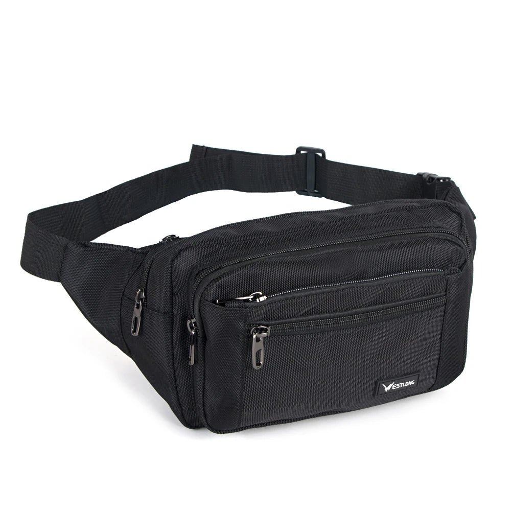 Waist Pack, Casual Functional Fashion Men Waterproof Fanny Pack, Women Belt Bum Bag, Male Phone Wallet Pouch Bags, Unisex 98011