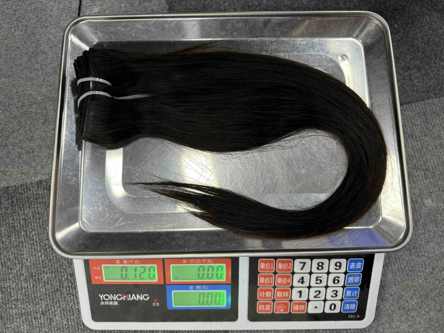 Clip In Hair Extensions, Human Hair Brazilian Straight Clip In Natural Black Color, Clip-In Remy Hair 20 22 24 26 Inch 4# Women