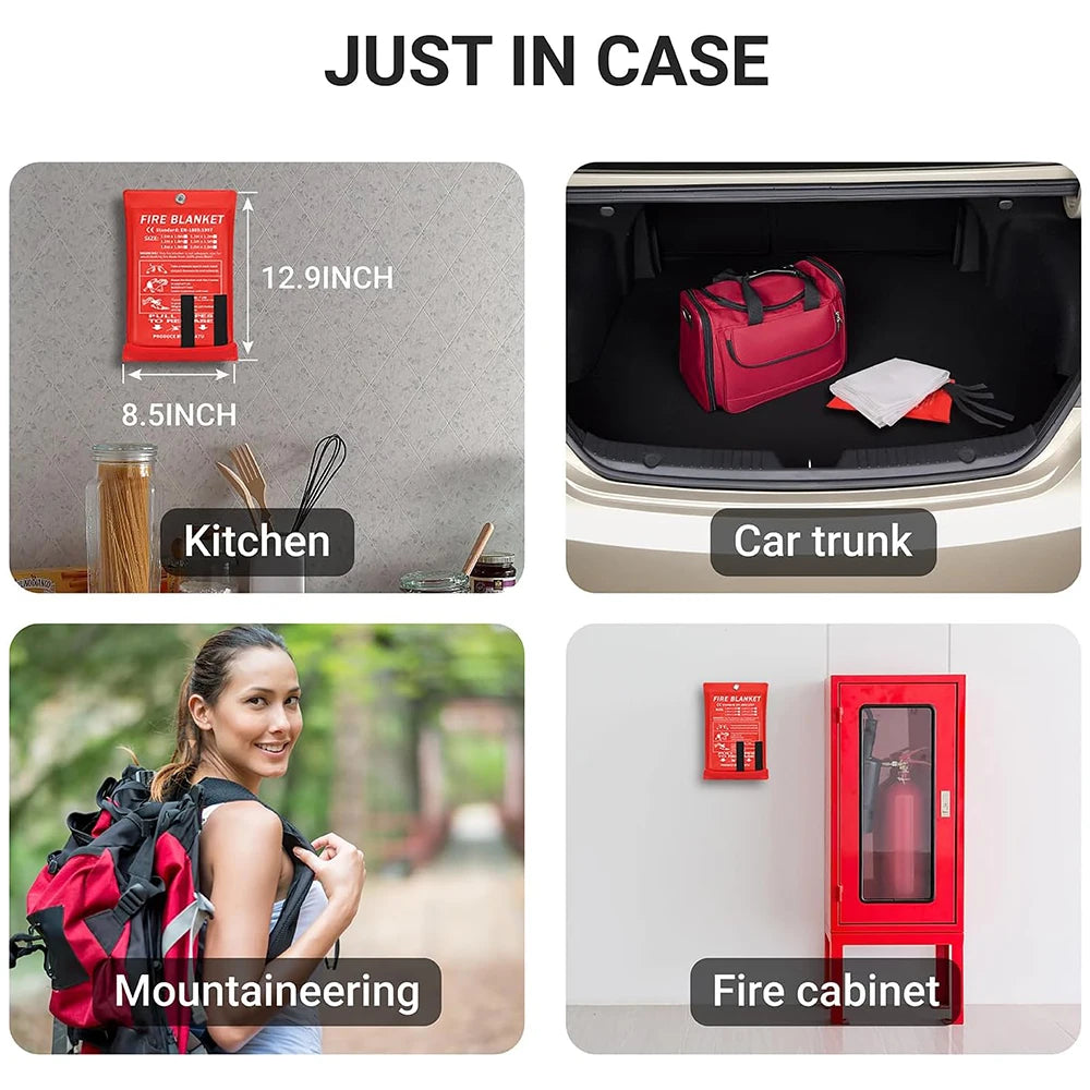 Emergency Fire Blanket, Fire Suppression Blanket, Rescue Shelter, Safety Cover