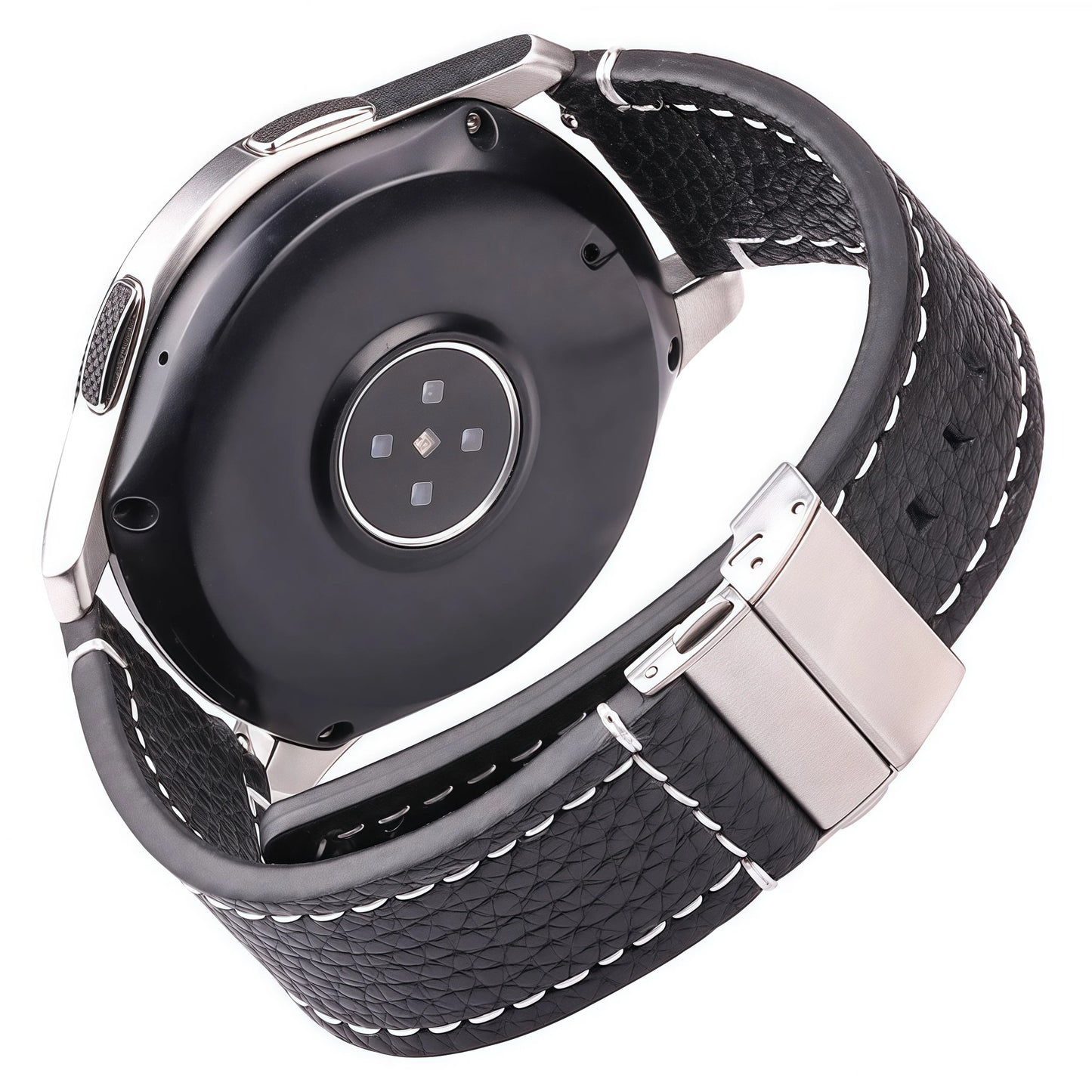 Soft Genuine Leather Smart Watch Band, 18 20 22 24mm, Women Men, Cowhide Strap, Quick Release Watchband