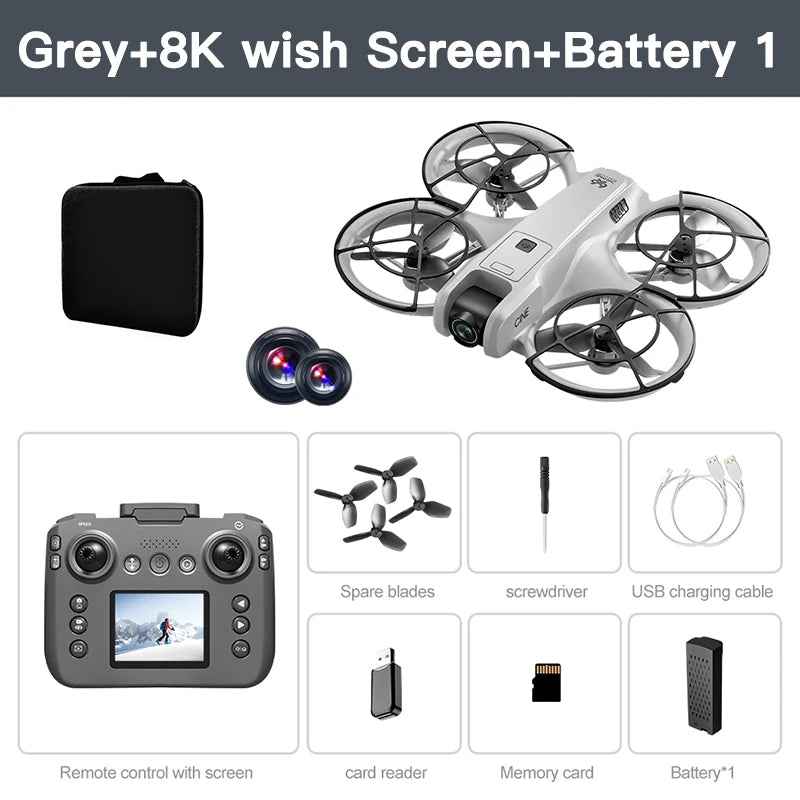 Mini Drone, Camera Drone 4K Professional Aerial 8k Dual Camera Intelligent obstacle avoidance  Brushless Quadcopter, Kid RC Toy