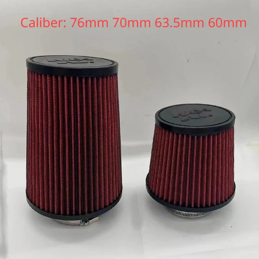 Filtro de aire de admisión de coche de 2.5 3 3.5 4 pulgadas para K&N 14084-2 universal de alto flujo cónico 102 89 76 70 63.5 60mm KN cabeza de hongo cónica