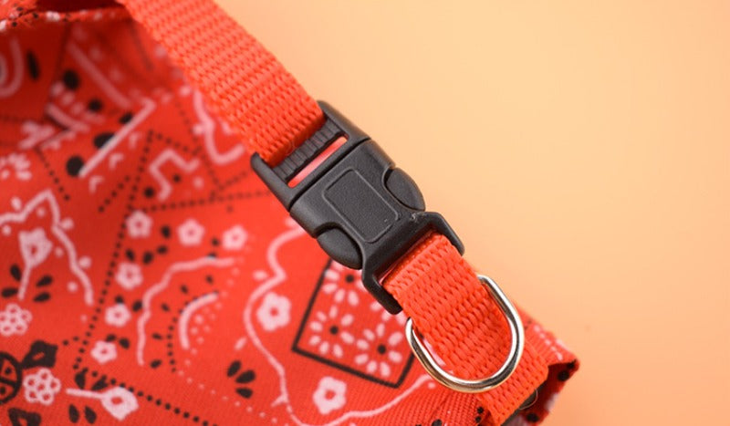 Pet Triangle Scarf, Cat Dog Saliva Towel, Printed Pets Dog Collar, Adjustable Strap, Kitten Puppy Saliva Neckerchief, Pet Supplies