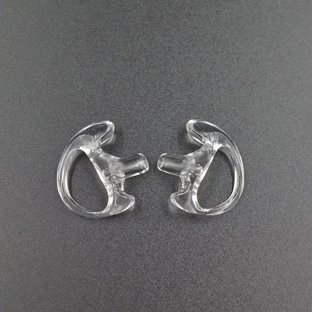 2Pcs Ear Molds Soft 2-Way Radio Earmold Replacing Earpiece Insert for Acoustic Coil Tube audio kits Headphone Accessories