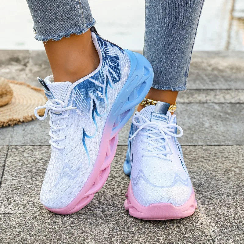 Women Casual Sports Shoes, Breathable Lightweight Sneakers, Anti-slip Flats, Outdoor Running Walking Shoes, Female Vulcanized Shoes